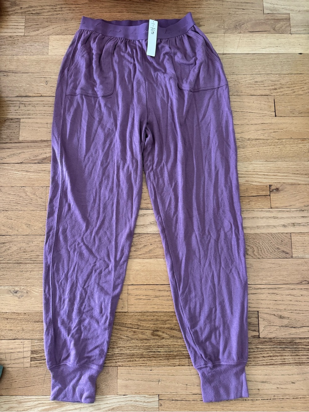 PINK Victoria's Secret Purple Cozy Jogger Pants